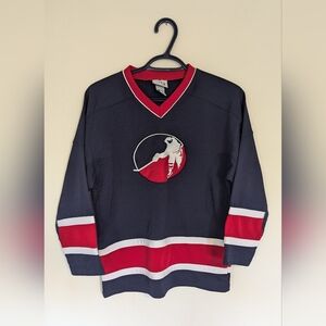 Youth Medium Navy Blue Hockey Jersey